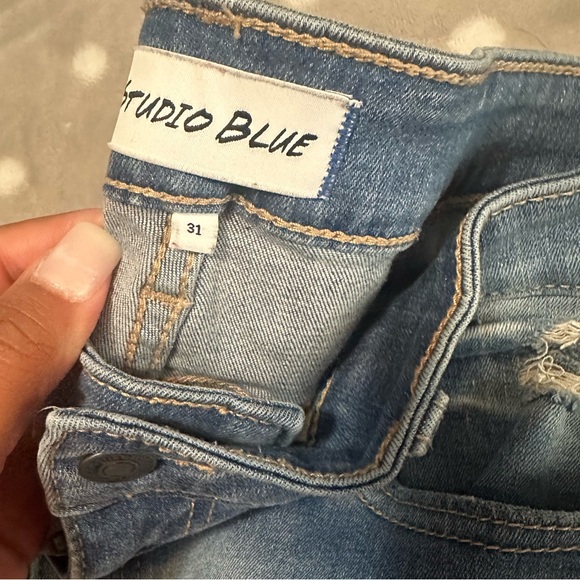 Studio Blue Ripped Jeans - Picture 2 of 6